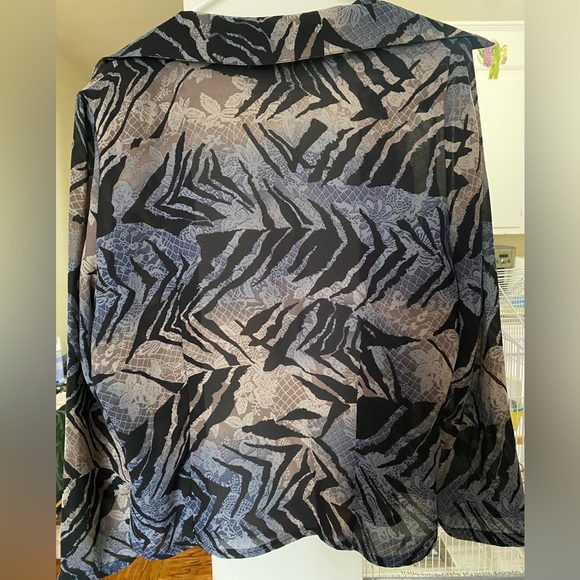 Dino Button Down Blouse - Picture 2 of 2